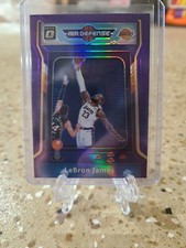 2021 Donruss Optic Lebron James Air Defense Purple Holo Silver #3 Lakers