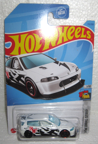 HOT WHEELS HONDA CIVIC CUSTOM WHITE EG6 2023 release HW DRAG STRIP HKH33-N9C0K