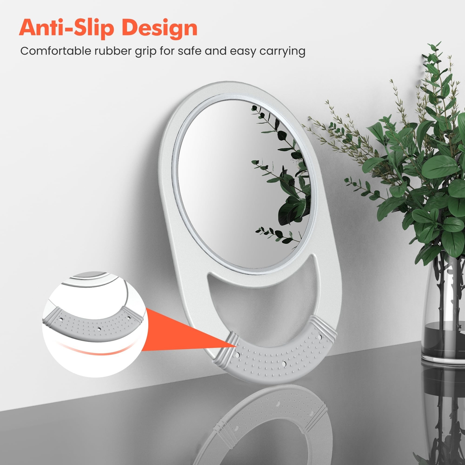 TASALON Unbreakable Hand Mirror, Hand Mirrors with Handle, Salon Mirrors, Bar...