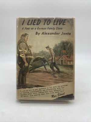 I Lied to Live by Alexander Janta HC DJ 1944 Roy Publishers