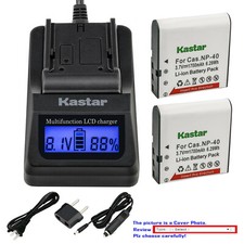 Kastar Battery LCD Fast Charger for Kodak LB-060 Kodak PixPro AZ525 PixPro AZ526