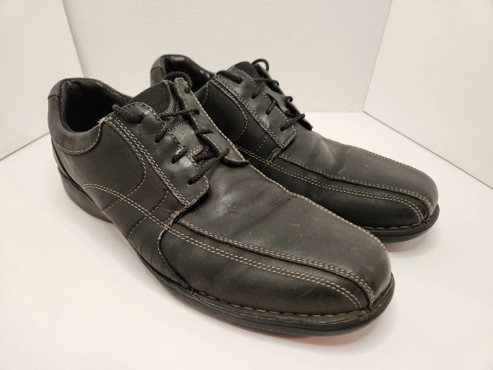 Scarpe eleganti Clarks nere in pelle uomo 12M 63202