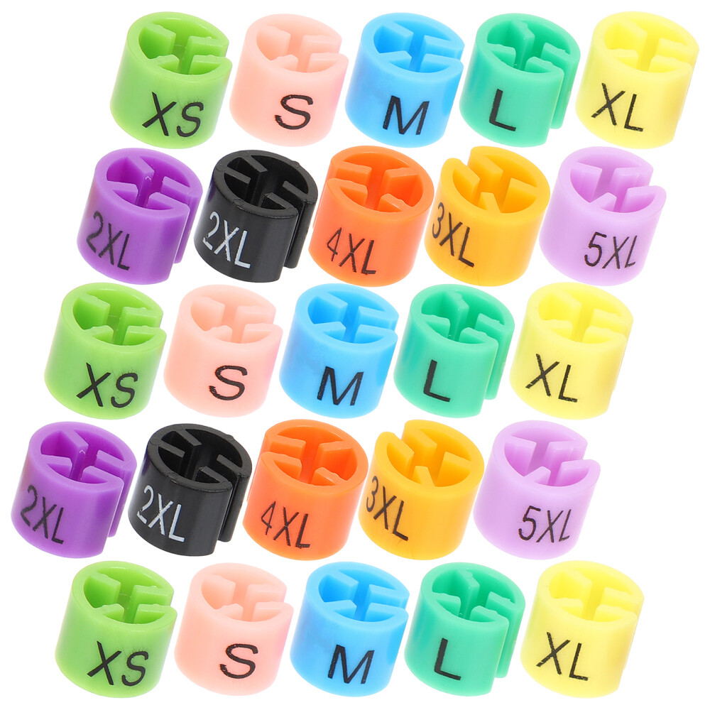 200PCS Hanger Tags Premium Reusable Creative Size Markers Hanger