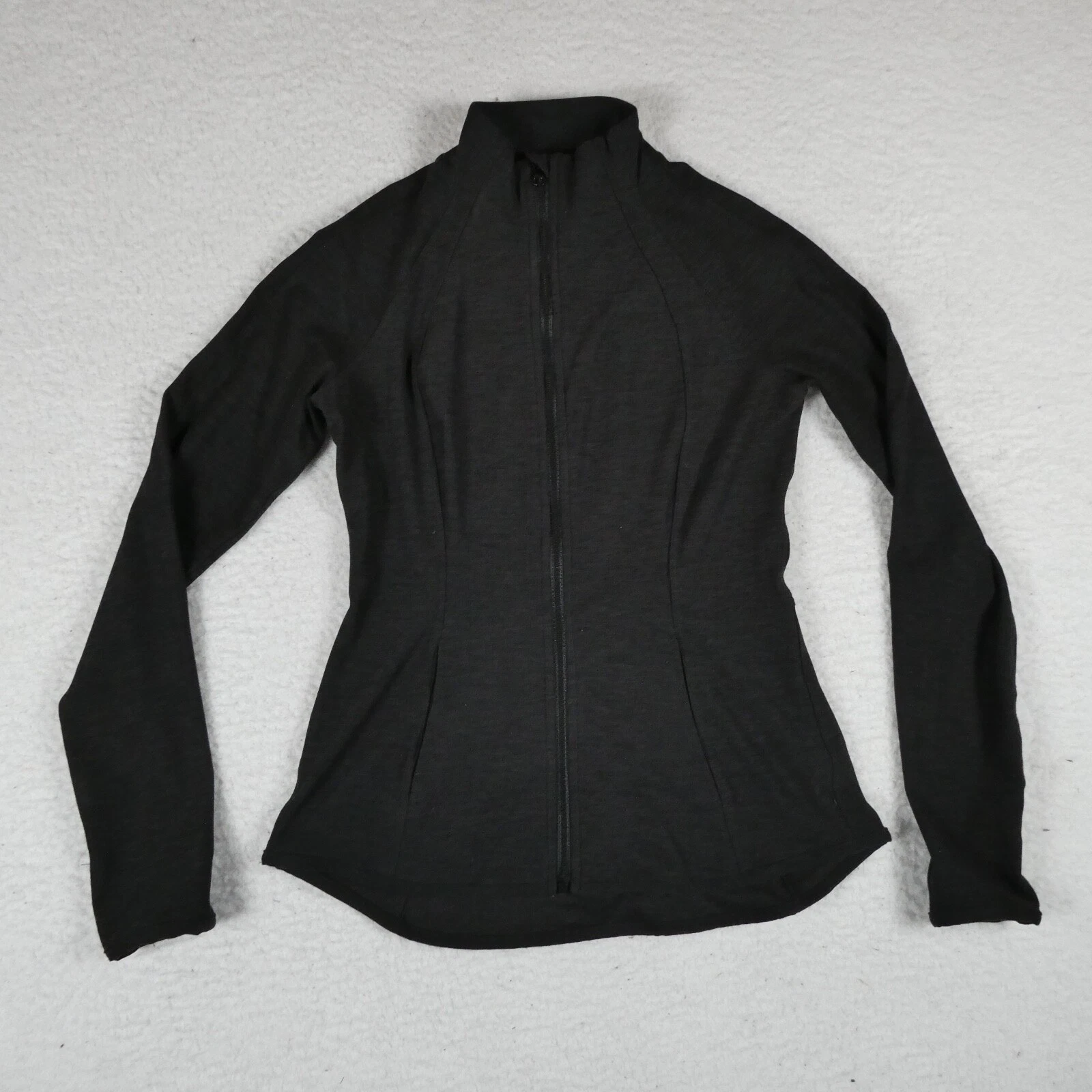 yogalicious lux full zip long sleeve poly spandex sweater