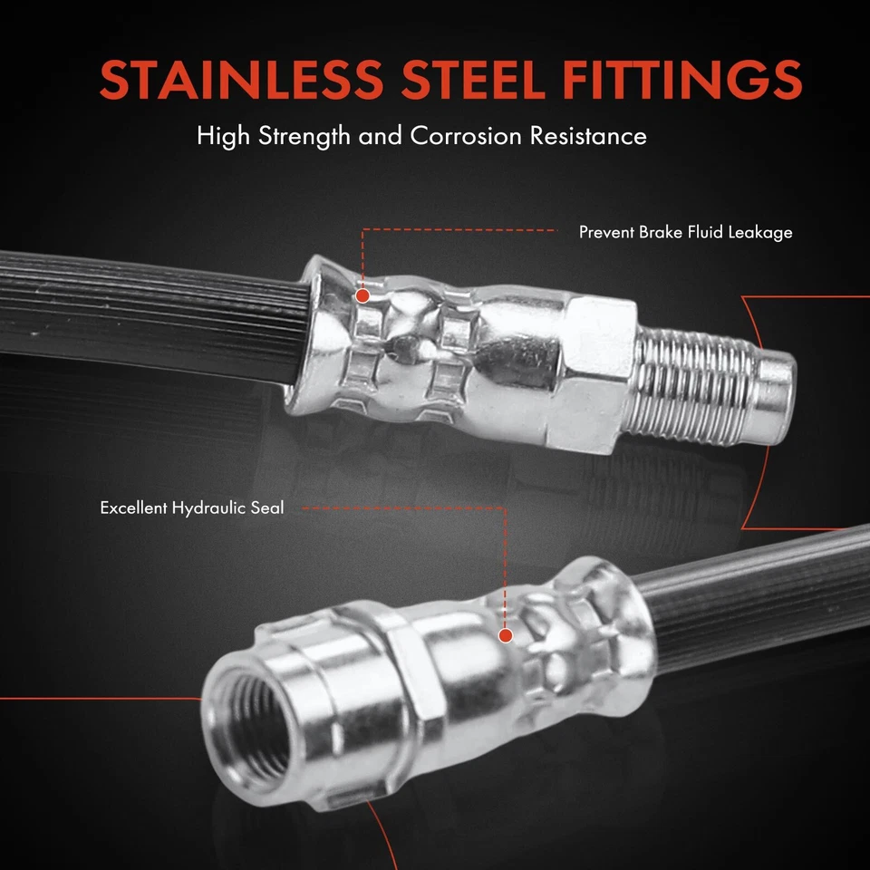 A-Premium 2x Manguera hidráulica de freno frontal para Mercedes-Benz SL400 SL550 SL450 Foto 4 de 4