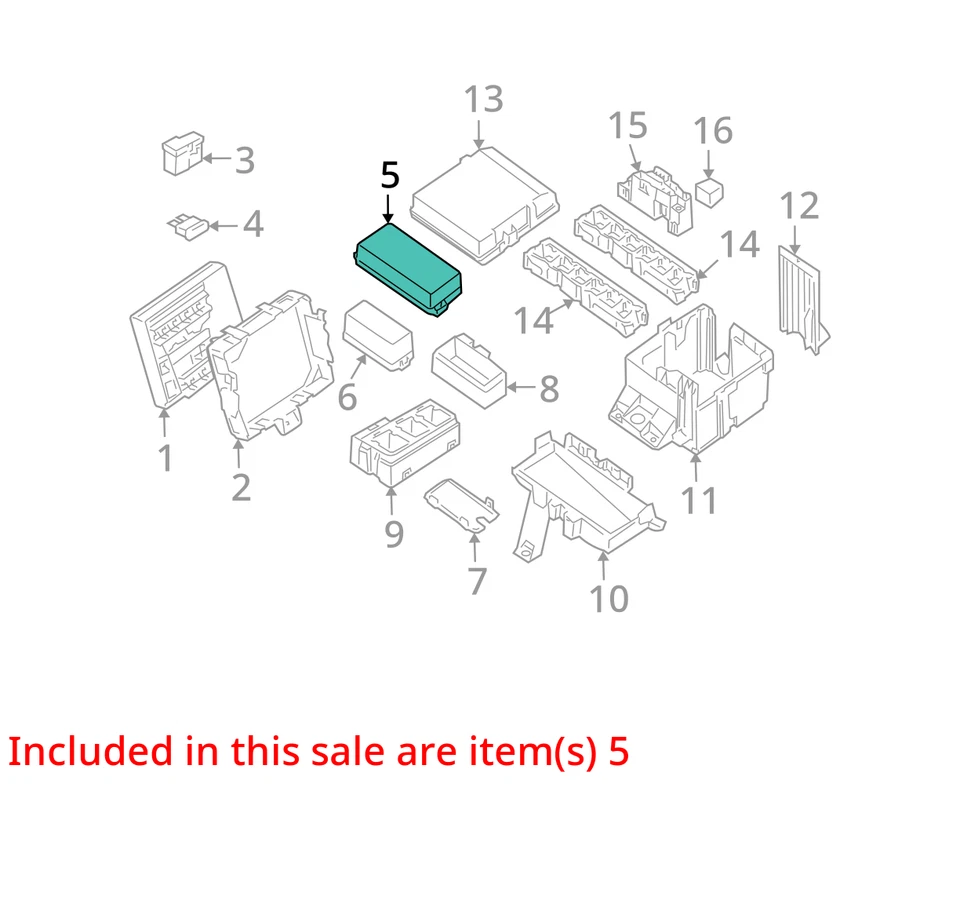 2007-2008 Nissan Frontier Fusebox Fuse Box Relay Module 24382 Zp00b Q6Z1L - Image 3 of 4