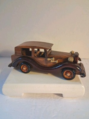 Vintage Heritage Mint 1930's Roadster Car Model; Classic Model Gold Accents; EUC