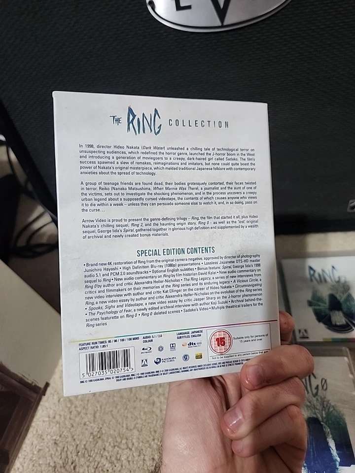 The Ring 1-3 Collection Blu Ray Box Set Region B Arrow Video EX OOP RARE — 第 4/4 张图片