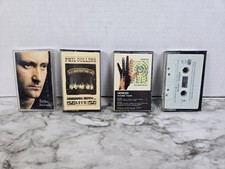 Phil Collins/Genesis Cassette Tape Lot of 4 But Seriously, Invisible Touch... 
