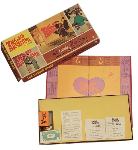 Vintage 1967 The Dating Game By Hasbro Complete Board Game