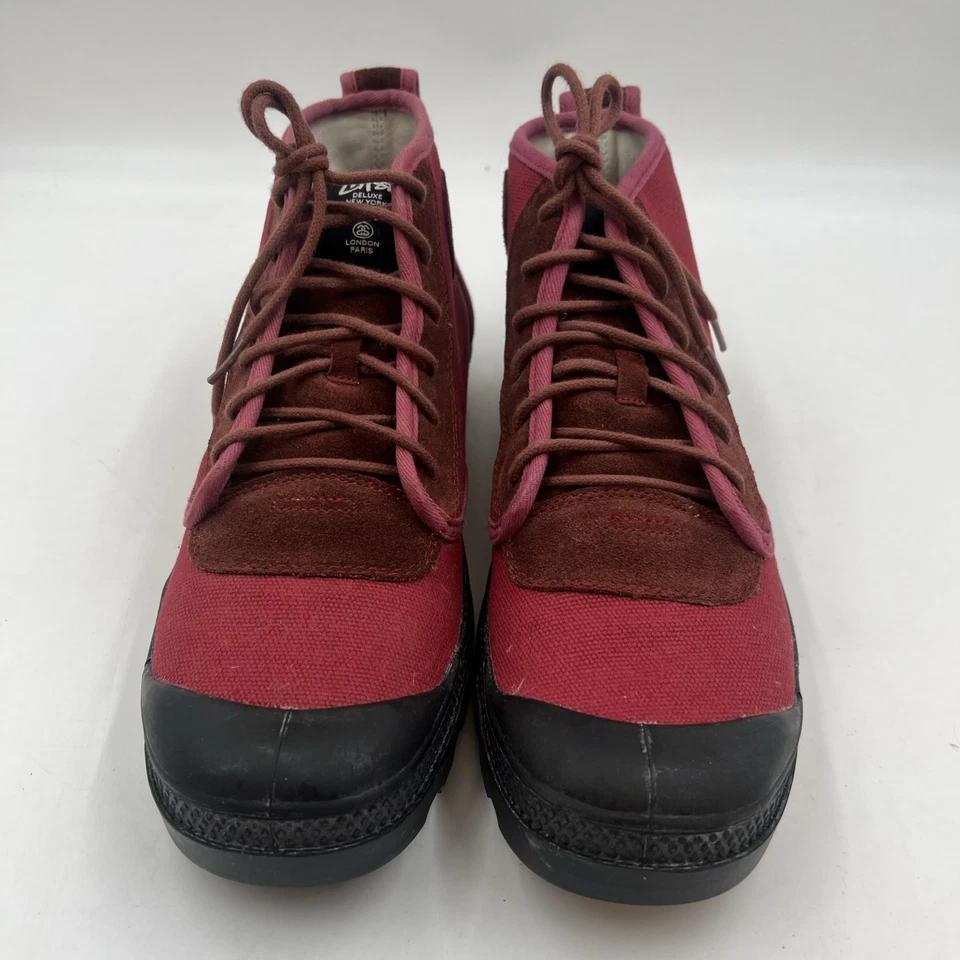 Stussy Deluxe X Palladium Masculino Tamanho 11 Pampa Pimenta Média Rara Excelente Estado Usado - Imagem 3 de 4