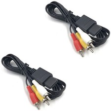 2Pz Cavo Audio Video Nintendo GameCube RCA AV TV Stereo Game Cube Composito 1.8m