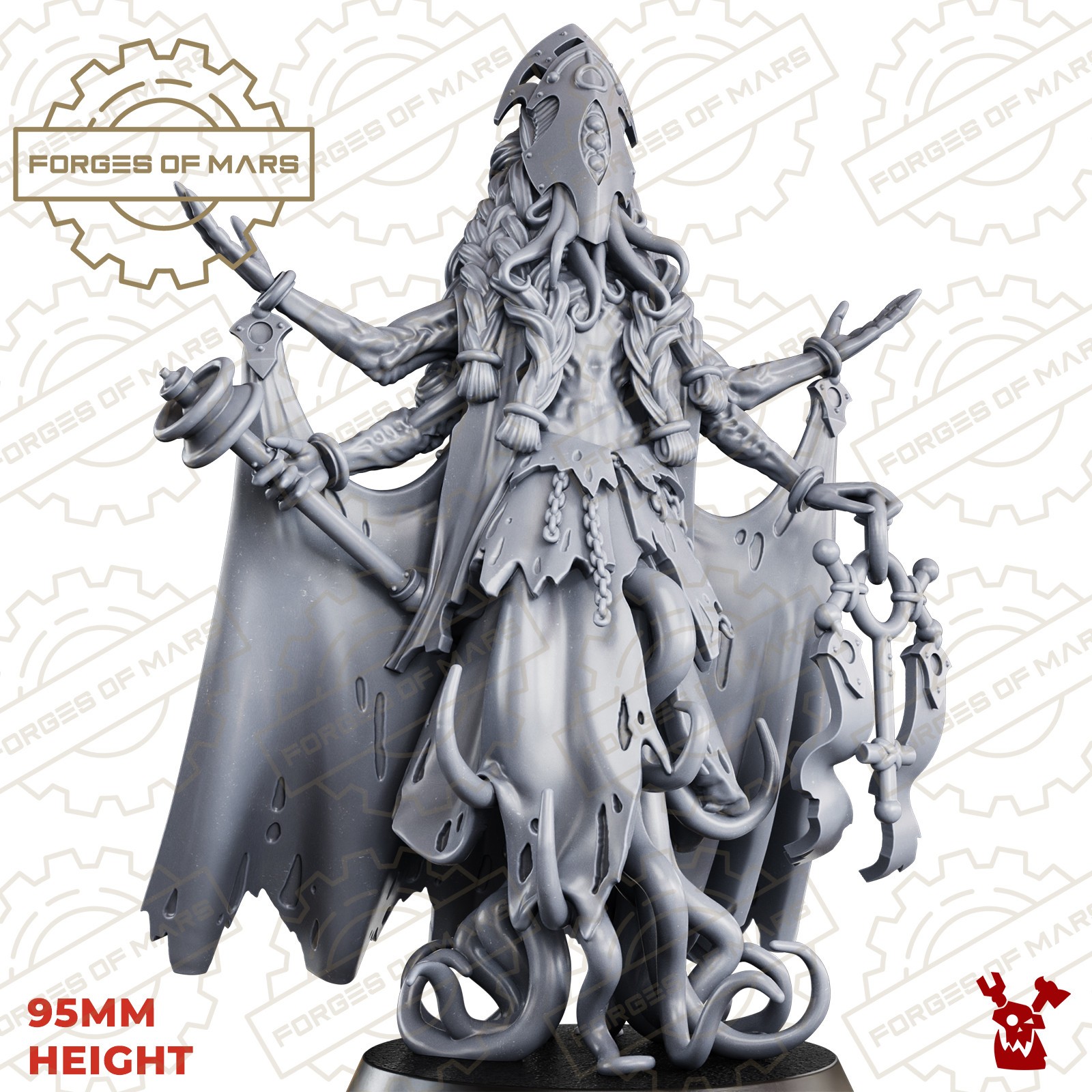 Krlieh Matriarch Trench Warfare figurine Disciples of Tet'O pour peindre et collectionner