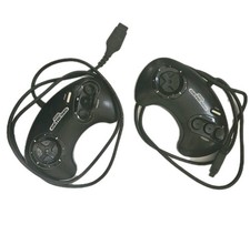 Pair of Authentic Original 1650 sega Genesis Controllers