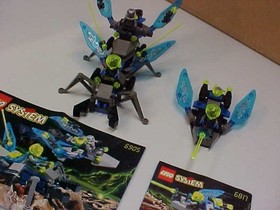 LEGO INSECTOIDS BI WING 6905 AND BETA 6817 BOTH COMPLETE WITH BOOKS