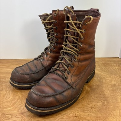 Vtg Men's Red Wing Irish Setter Sport Boot Boots Leather USA Size 10E NEW SOLES