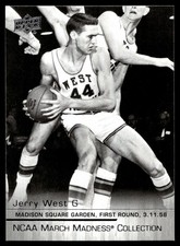 2014-15 Upper Deck NCAA March Madness Jerry West #JW-1 West Virginia Mountaineer