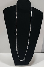 Brighton Mayan silver-tone long necklace featuring decorative beads.