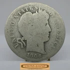 1906-D Barber Silver Dime, 90% Silver - #C53534NQ