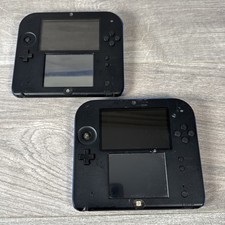 2x Nintendo 2DS Black/Blue - Faulty Spares Repairs Untested Joblot Bundle