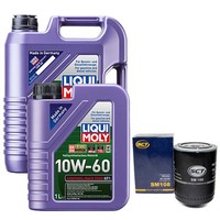 MotoröL Set MOS2 Leichtlauf 10W-40 6 Liter + ÖLfilter FüR Opel Omega A 2.3 D V87