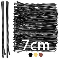 Haarnadeln 50 StüCk Schwarz, Haarklemmen FüR Damen, Hochsteckfrisuren, Metall,