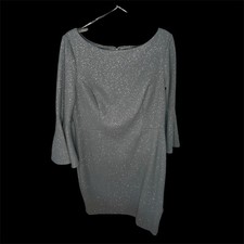 VINCE CAMUTO Glitter Bell-Sleeve Dress. Size: 14