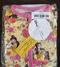Little Sleepies SIZE 3T Disney Princess BELLE Shorty Zippy Beauty Beast Bamboo