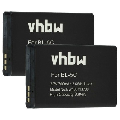 2x Akku für Uniden EXP1240 EXP1240H 700mAh