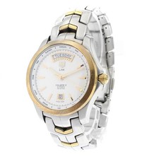 TAG Heuer Calibre 5 Mens Watch in Exc Cond. Link Model WJF2050 18k Gold & S.S. 3