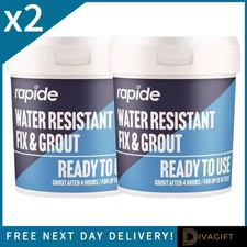 2 ADESIVI BIANCHI IMPERMEABILI PER PIASTRELLE 470G BOND IT FIX AND STUUT READY MALTA MISTA