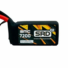 SMC 72250-2S2PV4 7.4V SRD-V4 7200mAh 2S 250C NO Connector Soft case Drag LIPO BA