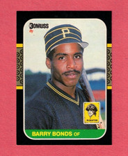 Barry Bonds 1987 Donruss Baseball Rookie Card RC #361 NM. rookie card picture