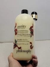 Philosophy Purity Made Simple One Step Facial Cleanser 32 oz New W/Pump FREE SHP