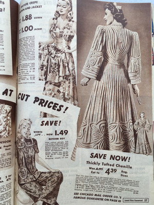 1943 Chicago Mail Order Co Catalog Fashion Clothes Household Shoes Fur Coat Ring