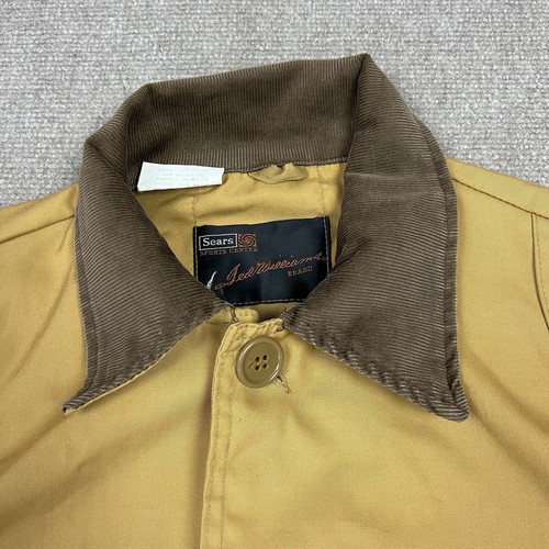 Vintage 60s 70s Sears Ted Williams Rayon Shooting Hunting Jacket Mens Large - Picture 3 of 9