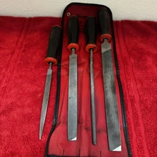 SNAP ON  SGHBF500A  4-Piece Mixed File Set (Red)