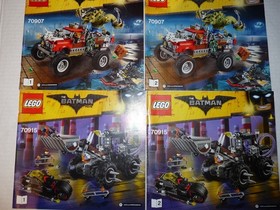 LEGO THE BATMAN MOVIE LOT OF 5 INSTRUCTION MANUAL 70904 70907 70915 LOOSE 2017