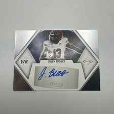 2023 SAGE HIT Autographs Jalen Brooks - Silver