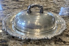 Vintage English Silver MFG.Corp Butter Dish With Cover Made In U.S.A Vintage English Silver MFG.Corp Butter Dish With Cover Made In U.S.A