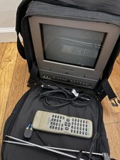Emerson CRT TV/DVD Combo 9 Retro Gaming Vintage-Case W/Remote Tested Working