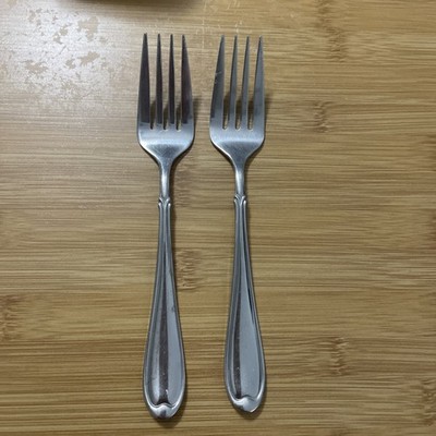 Wallace SUMMERSET 2) Stainless Salad Forks 18/8 Flatware - 7''