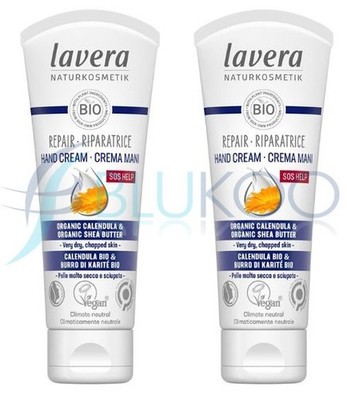 Lavera Repair Hand Cream SOS Help - 75ml (Pack of 2)