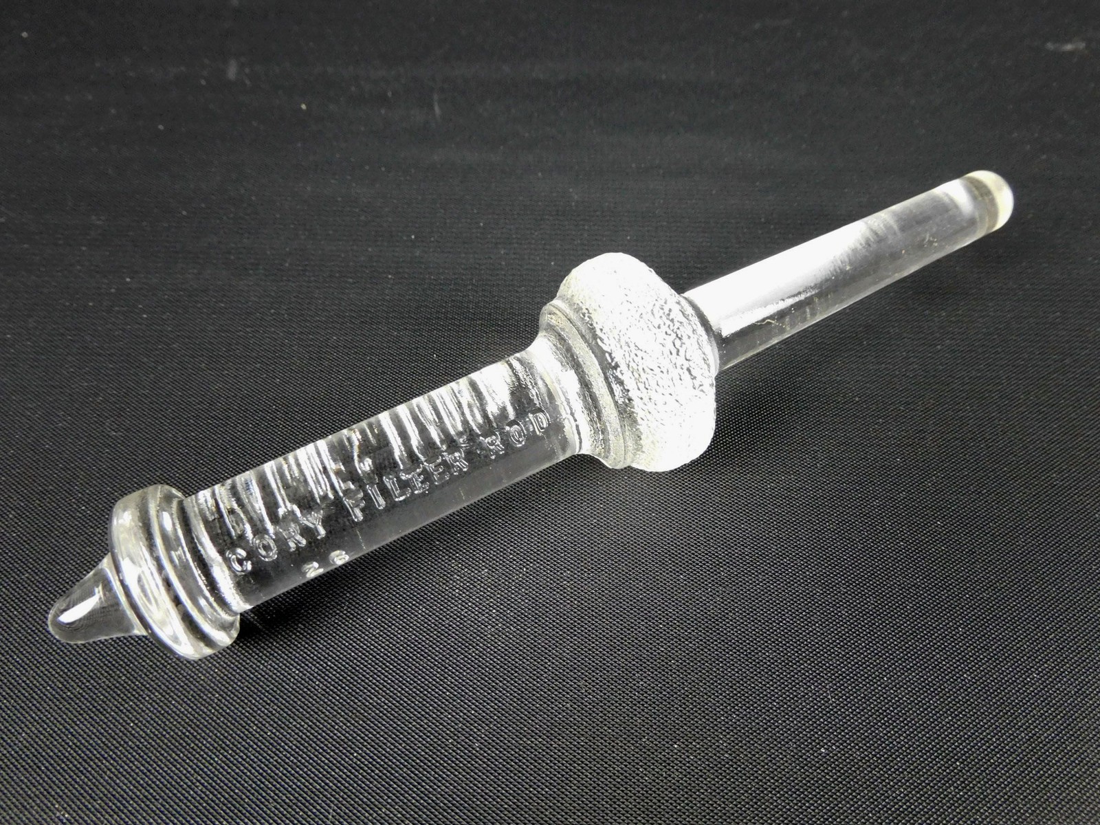 Cory Vacuum Coffee Filter Rod Vintage Siphon Pot Glass Rod 1940s Perfect 6"