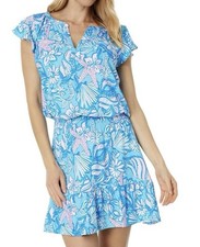 Lilly Pulitzer Ravi Short Sleeve Romper Size Medium AO5491