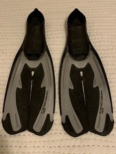 Tusa X-Pert Zoom FF-9 Fins Split Fins Scuba Diving Snorkeling Silver Size ML 8-9