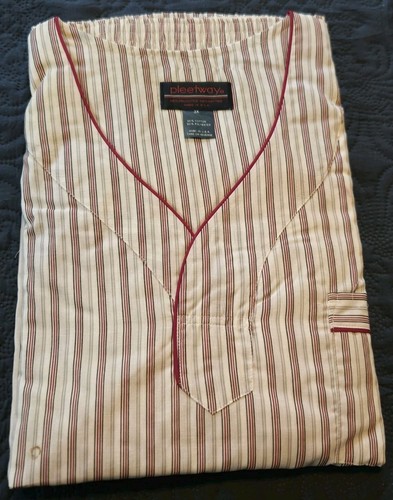 Pleetway Vintage Herren 3XL Pyjama Set Pullover Langarm/Gummi-Druckknopf Hose *Mangel - Bild 1 von 7