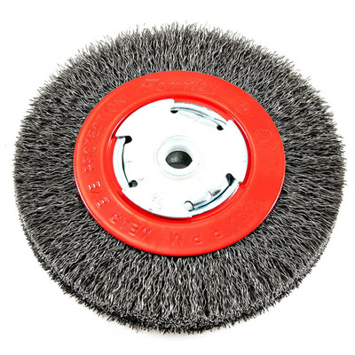  72752 Forney Industries Wire Wheel, Crimped, 6 in x .014 in x 1/2 in - 5/8 in A
