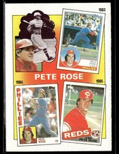 1986 Topps #7 The Pete Rose Years: 1983-1985 Reds Baseball Card 3703B