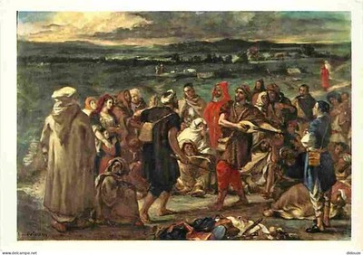 AK - Kunst - Malerei - Eugène Delacroix - Arabische Schauspieler oder Narren